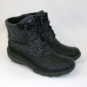 Sperry‎ Women's Syren Gulf Herringbone Wool Duck Ankle Boots 8.5